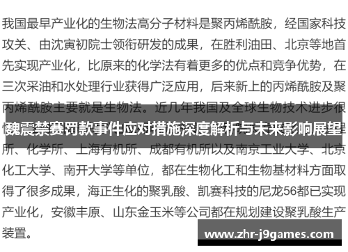 魏震禁赛罚款事件应对措施深度解析与未来影响展望